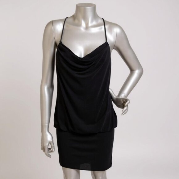 Cache Black Sleeveless Cocktail Dress Size 4 - Picture 1 of 5